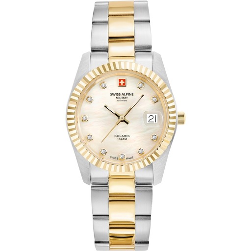 Hodinky Swiss Alpine Military 7716.1143 Damenuhr Solaris 34mm 10ATM