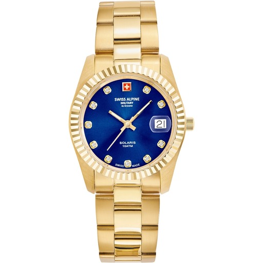 Hodinky Swiss Alpine Military 7716.1115 Damenuhr Solaris 34mm 10ATM