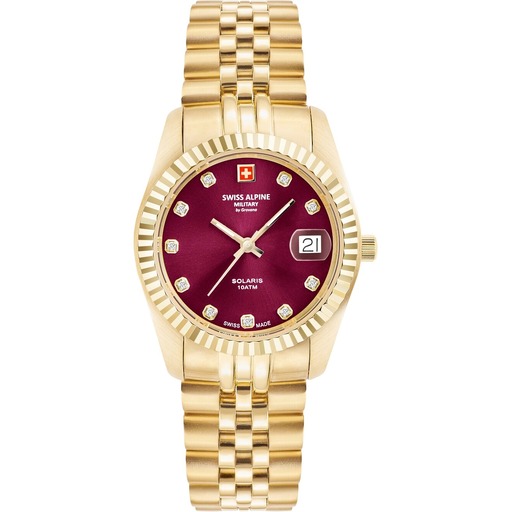 Hodinky Swiss Alpine Military 7716.1216 Damenuhr Solaris 34mm 10ATM