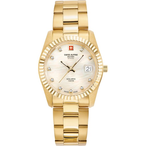 Hodinky Swiss Alpine Military 7716.1113 Damenuhr Solaris 34mm 10ATM