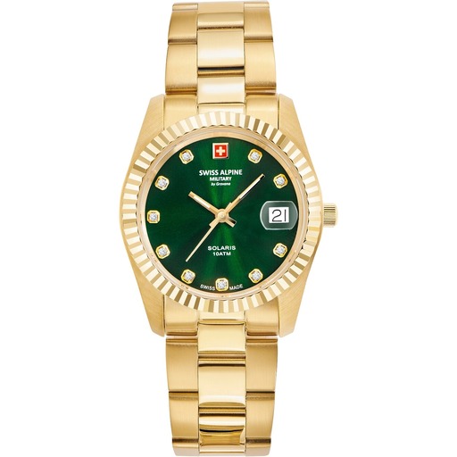 Hodinky Swiss Alpine Military 7716.1114 Damenuhr Solaris 34mm 10ATM