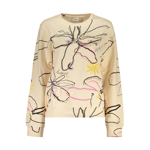 DESIGUAL FELPA SENZA ZIP DONNA ROSA