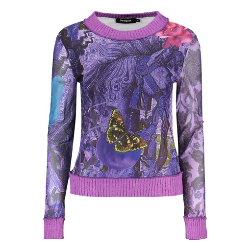 DESIGUAL MAGLIA DONNA VIOLA