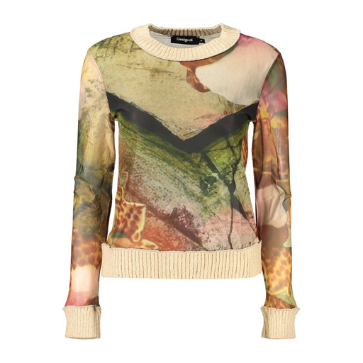 DESIGUAL MAGLIA DONNA BEIGE