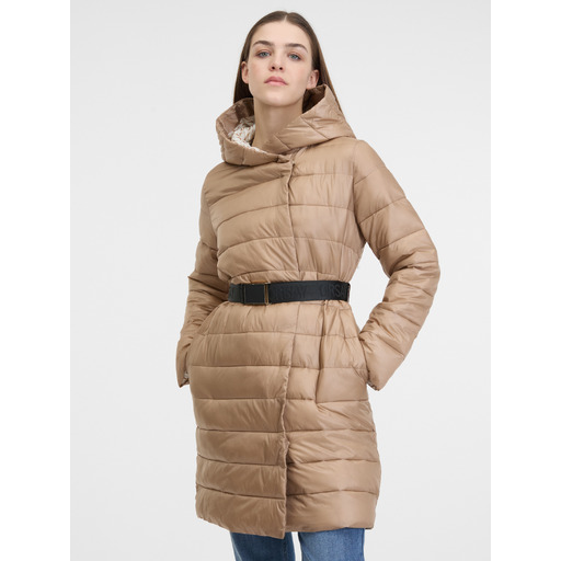 Brown women's quilted coat ORSAY