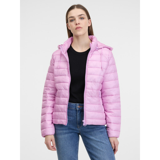 Pink women's quilted jacket ORSAY