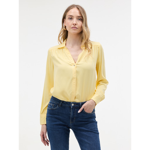 Yellow women's long-sleeve blouse ORSAY
