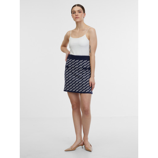 Dark blue women's sweater skirt ORSAY