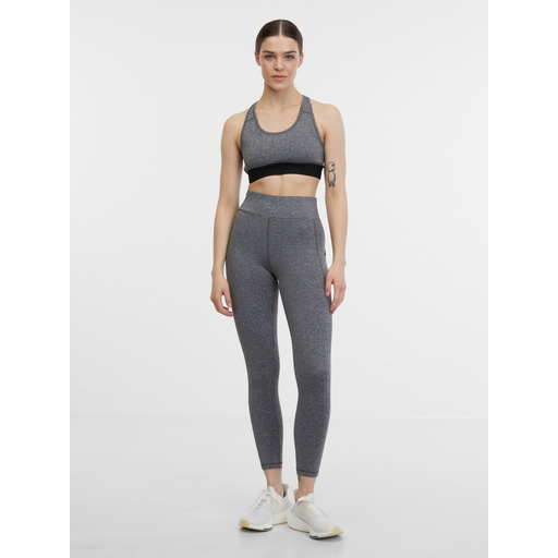 Grey women's heathered sports leggings ORSAY