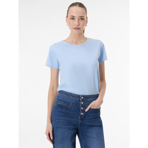 Light blue women's short-sleeve T-shirt ORSAY