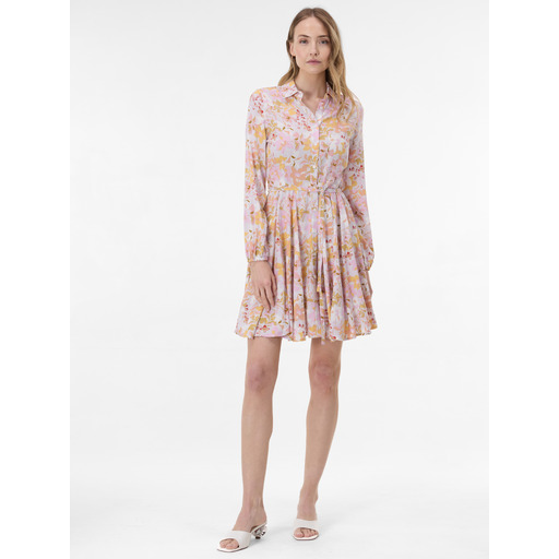 Light pink women's patterned shirt knee-length dress ORSAY