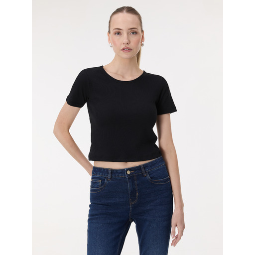 Black women's short-sleeve T-shirt ORSAY