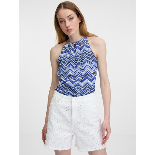 Blue women's patterned vest top ORSAY