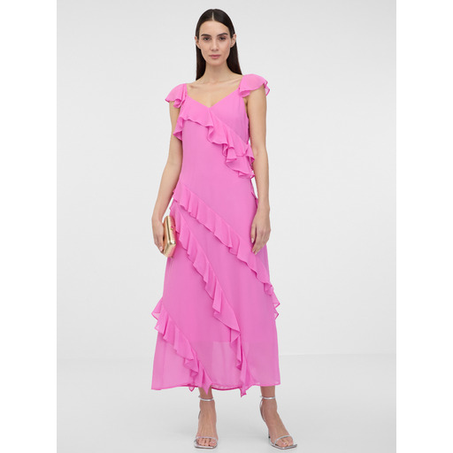 Pink women's maxi dress ORSAY