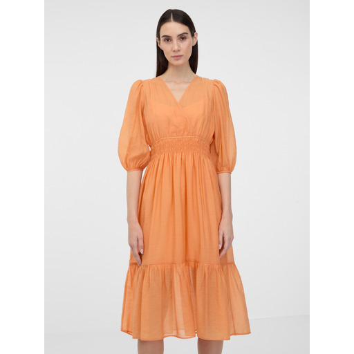 Orange women's midi dress ORSAY