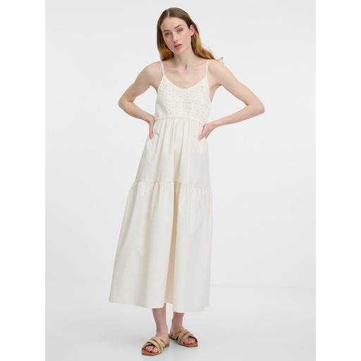 Cream women's midi dress ORSAY