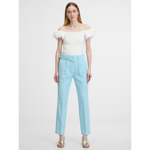Light blue women's trousers ORSAY