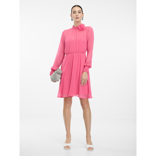 Pink women's knee-length dress ORSAY