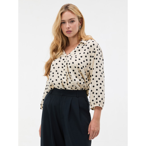 Beige women's long-sleeve top ORSAY
