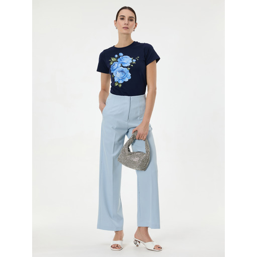 Light blue women's trousers ORSAY