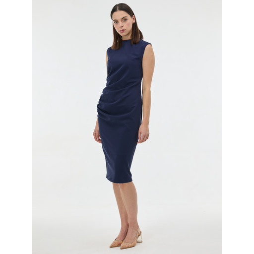 Dark blue women's midi dress ORSAY