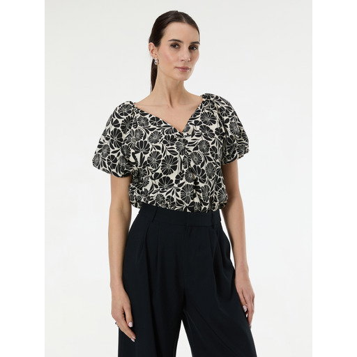 Black women's patterned blouse ORSAY