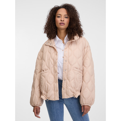 Beige women's quilted jacket ORSAY