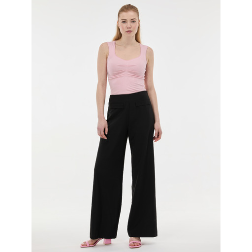 Black women's straight-leg trousers ORSAY