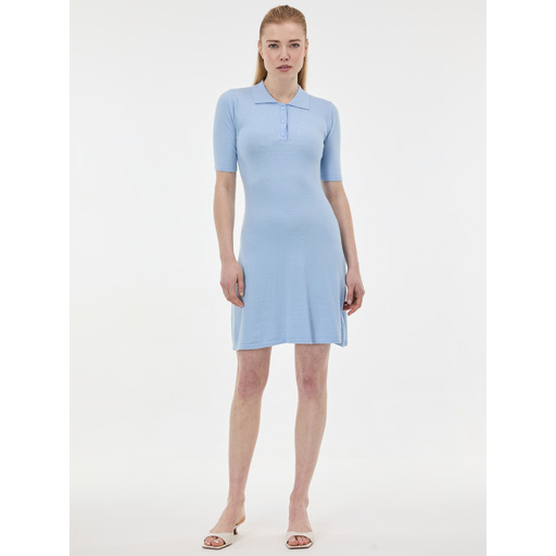 Light blue women's knitted dress ORSAY