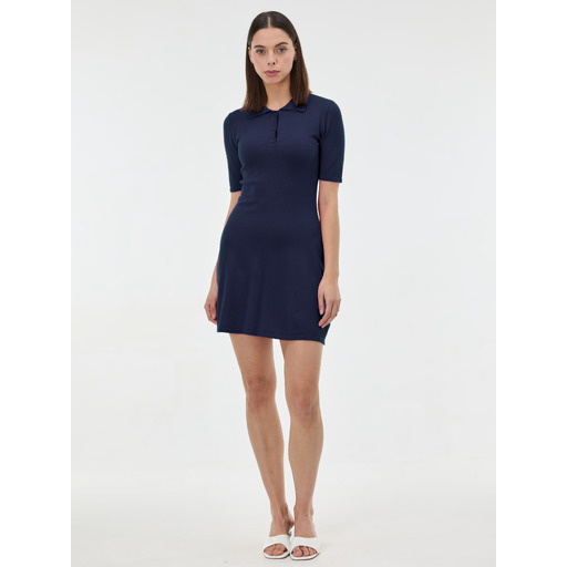 Dark blue women's knitted dress ORSAY