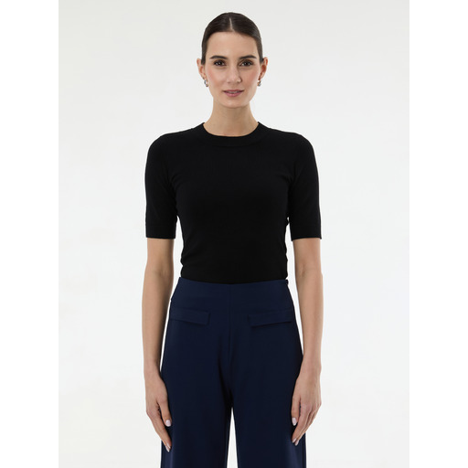 Black women's short-sleeve jumper ORSAY