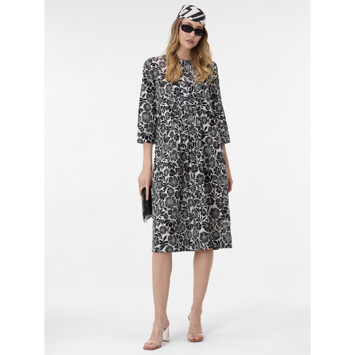 Black women's patterned midi dress ORSAY