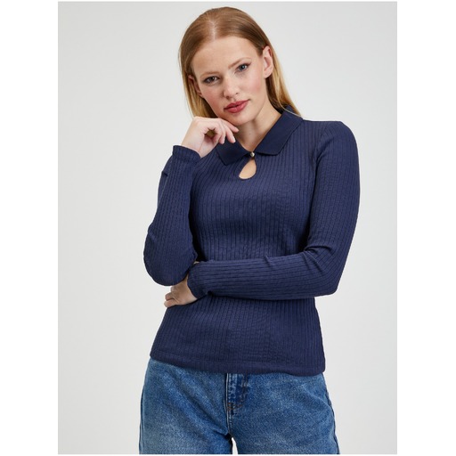 Dark blue women's T-shirt ORSAY