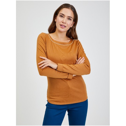 Brown women's T-shirt ORSAY