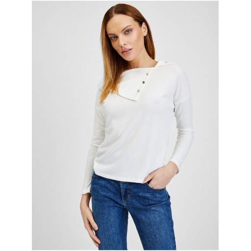 White women's decorative-detail T-shirt ORSAY