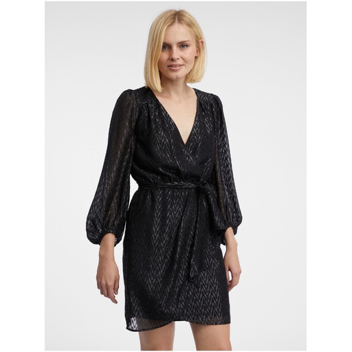 Black women's patterned dress ORSAY