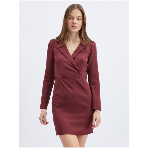 Burgundy women's sheath dress ORSAY