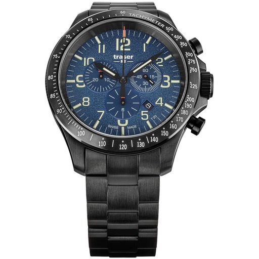 Hodinky Traser H3 109462 P67 Officer chrono blue steel 46mm 10ATM