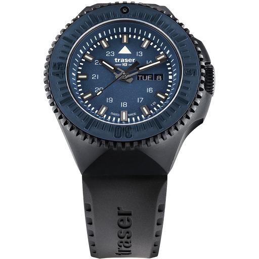 Hodinky Traser H3 109857 P69 Black-Stealth Blue 46mm 20ATM