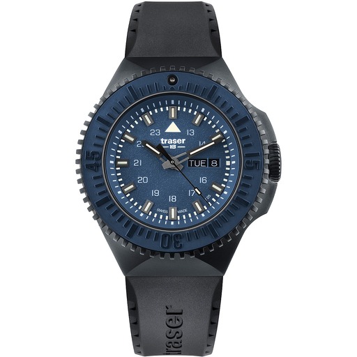 Hodinky Traser H3 109857 P69 Black-Stealth Blue 46mm 20ATM