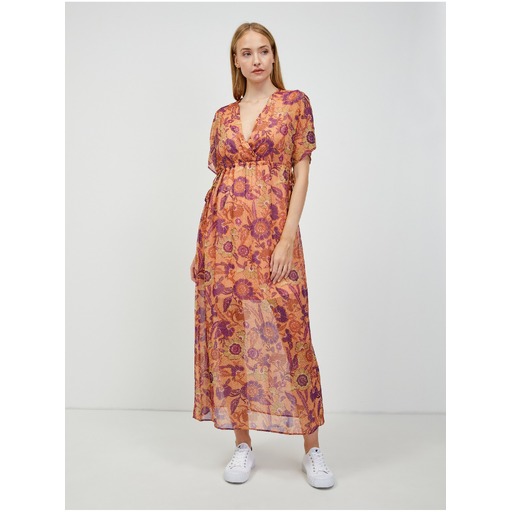Orange floral maxi ORSAY
