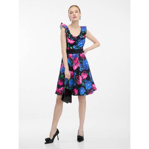 Pink-blue women's floral dress ORSAY