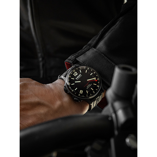 Hodinky U-Boat 8770/A Capsoil Qs. Doppiotempo DLC GMT 45mm 10ATM