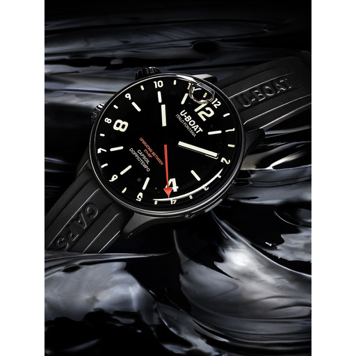 Hodinky U-Boat 8770/A Capsoil Qs. Doppiotempo DLC GMT 45mm 10ATM