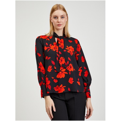 Red-black women's floral blouse ORSAY