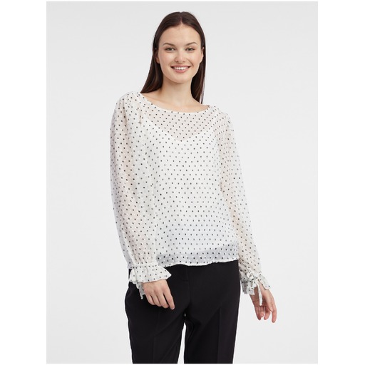 White women's polka-dot blouse ORSAY