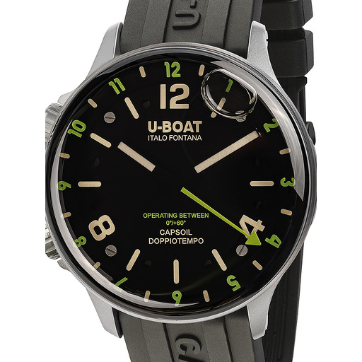 Hodinky U-Boat 8838/A Capsoil Doppiotempo SS GMT 45mm 10ATM