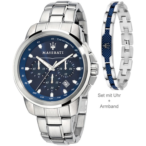 Hodinky Maserati R8851121016 Successo Chronograph 44mm 5ATM