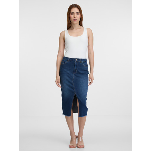 Blue women's denim pencil skirt ORSAY