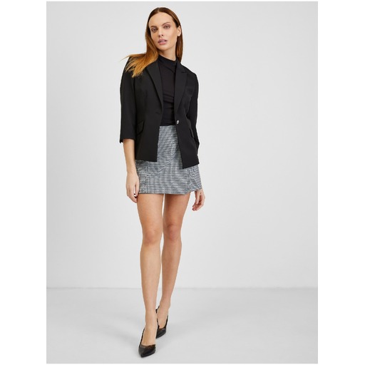 White-black women's checked skirt ORSAY